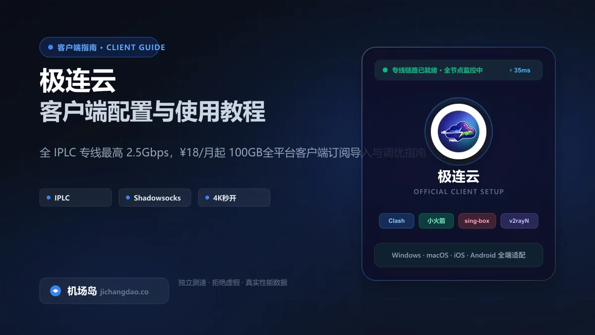 极连云全平台客户端配置与日常分流教程