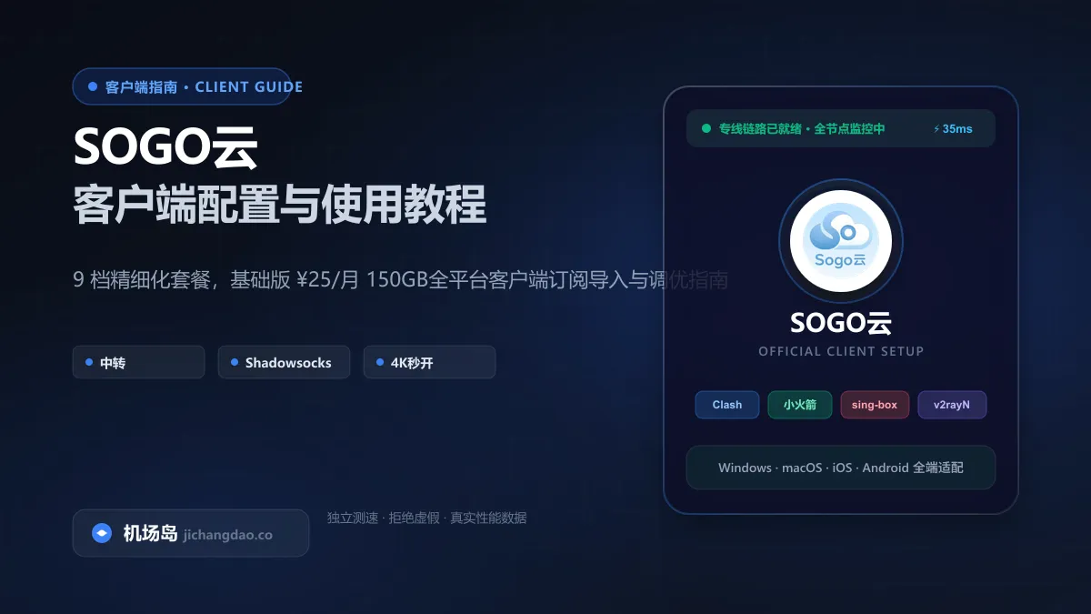 SOGO云客户端订阅一键分发与使用教程