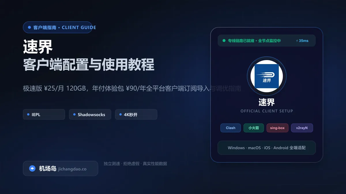 速界客户端订阅快速导入与低延迟规则配置
